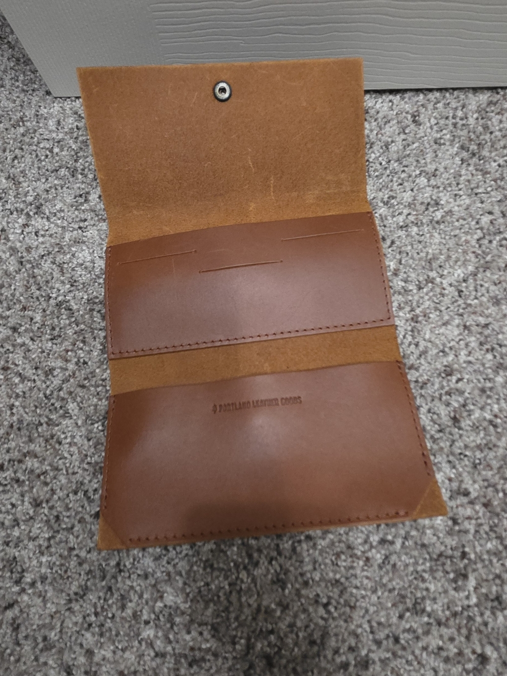 Portland Leather Brown Leather Card Wallet
